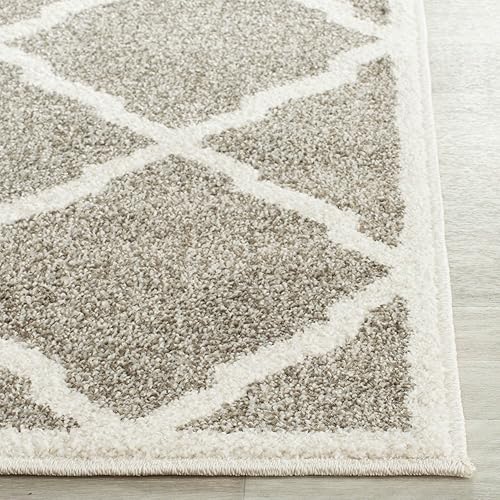 Vista 103 de Safavieh Amherst Collection amt421b Gris Claro y Beige Interior/exterior Area Rug, Polipropileno