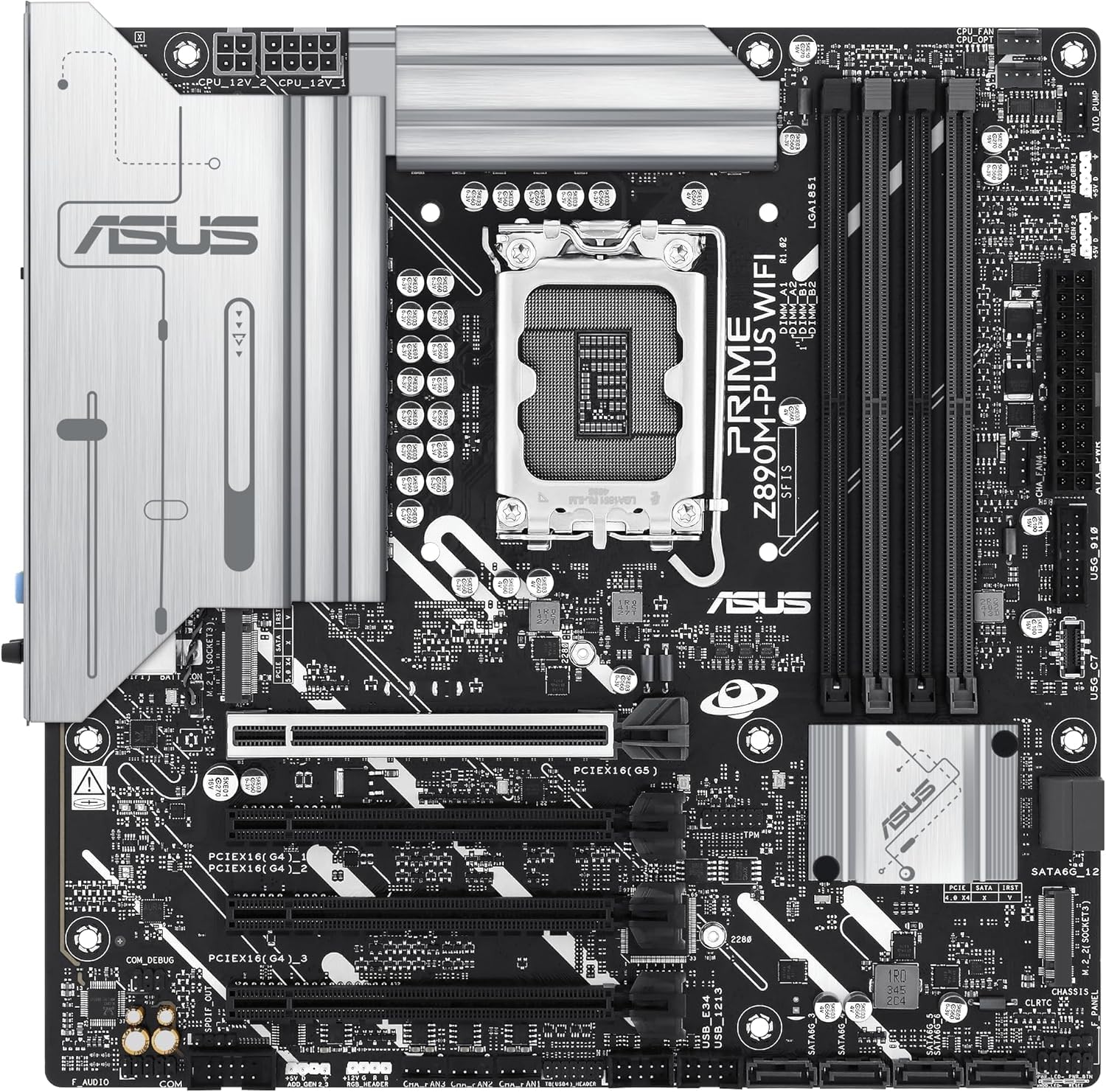 ASUS PRIME Z890M-PLUS WIFI Intel Z890 LGA 1851 (Socket V1) micro ATX