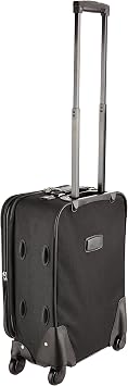Rockland Pasadena Expandable Spinner Carry-on 19, Black