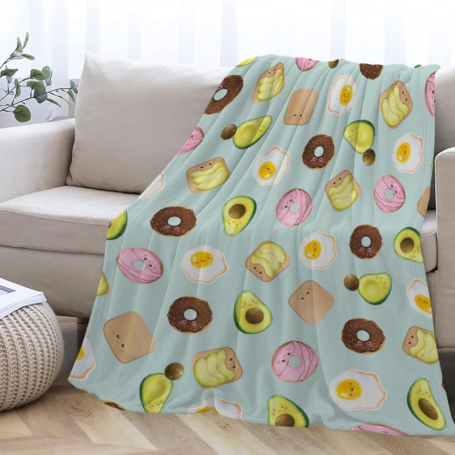 Roslint Cute Avocado Blanket Gifts Avocado Gifts for Boys
