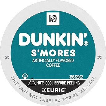 Dunkin Smores Flavored Coffee, 10 Keurig K-Cup Pods