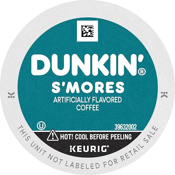 Dunkin Smores Flavored Coffee, 10 Keurig K-Cup Pods