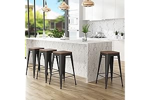 Andeworld Stackable Bar Stools: The Epitome of Industrial Chic