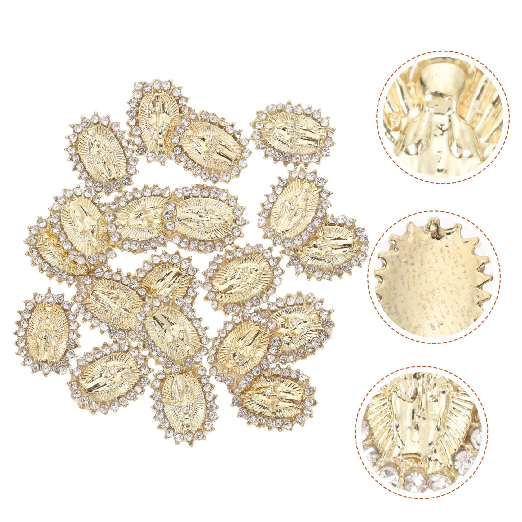 VALICLUD 5 set Gioielli Con Diamanti Per Unghie Ciondoli Per Unghie Punte Per Unghie Manicure Strass Nail Art Decorazioni Per Nail Art Decorazioni Per Nail Art 20 pezzi * 5