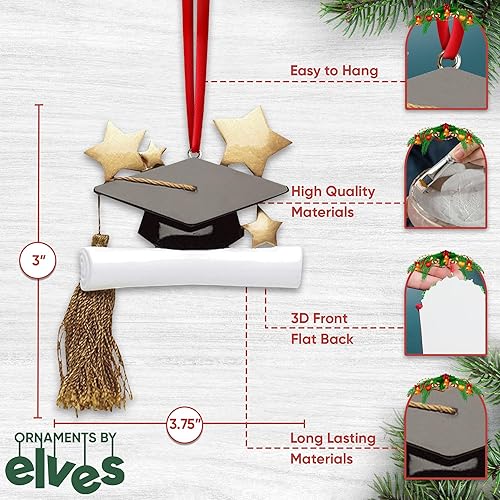 Miniatura 3 de Adorno de graduación personalizado 2024  Adornos de recuerdo 2024, adorno de Navidad de graduación 2024, borla 2024, decoraciones de graduación 2024