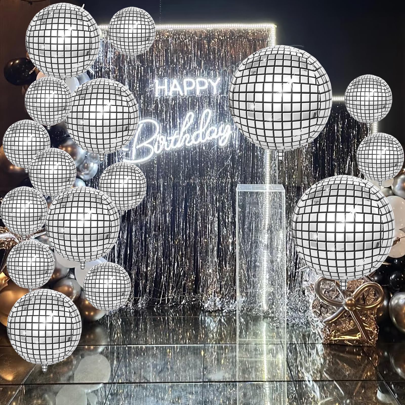 6 pezzi Palloncini giganti neri da 36 pollici, palloncini grandi e rotondi in lattice per servizi fotografici, compleanni, matrimoni, feste, bar, festival, eventi, carnevali e decorazioni | SHEIN ALIA