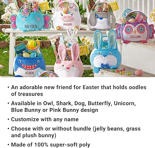 Miniatura 6 de Let's Make Memories Cesta de Pascua personalizada para niños, diseño de tiburón