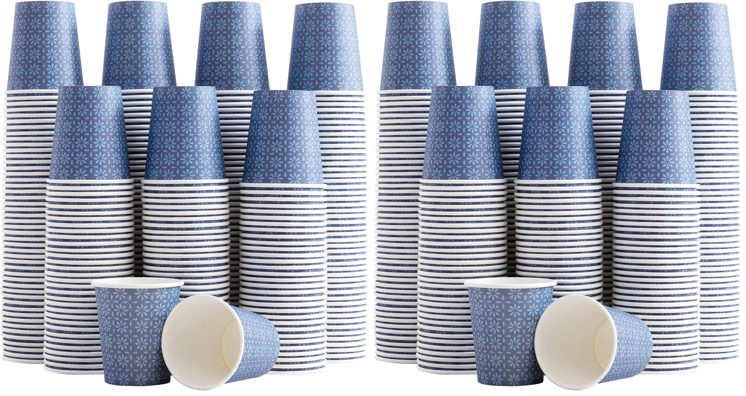 Navy Floral Disposable Cups - 300 Pack -16
