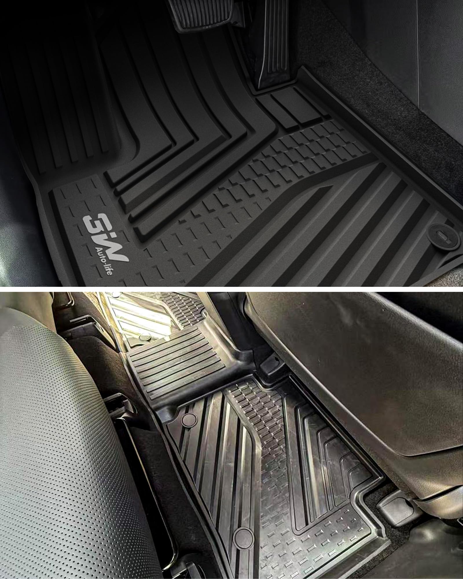 3W Floor Mats Cargo Liner Fit for 2024 2025 2026 Hyundai Santa Fe Not for Hybrid 6 Seats — view 9