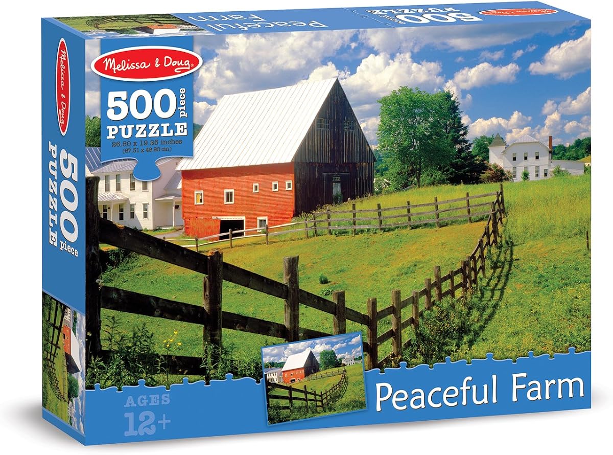 0500 pc Peaceful Farm Cardboard Jigsaw