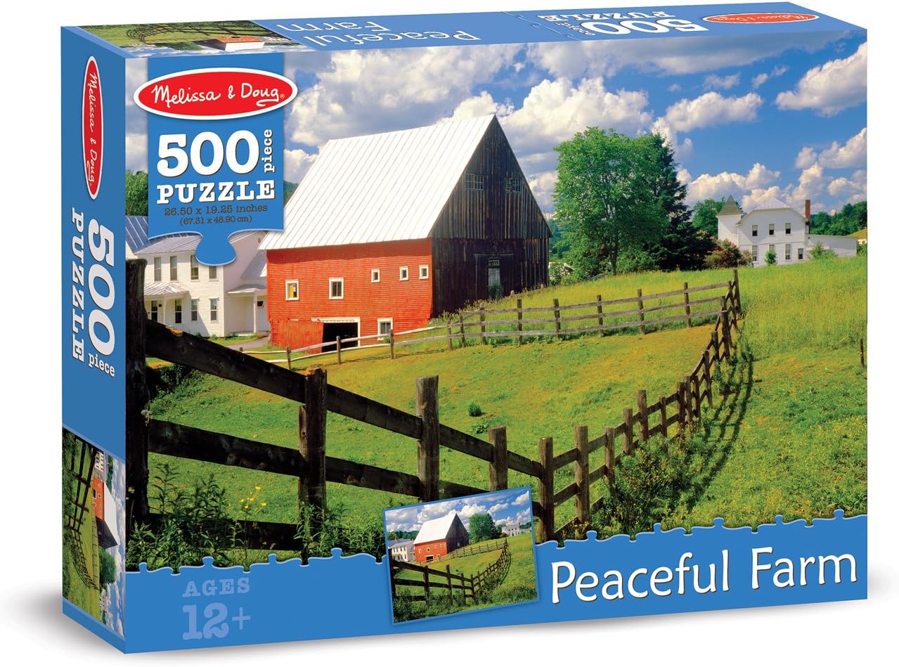0500 pc Peaceful Farm Cardboard Jigsaw