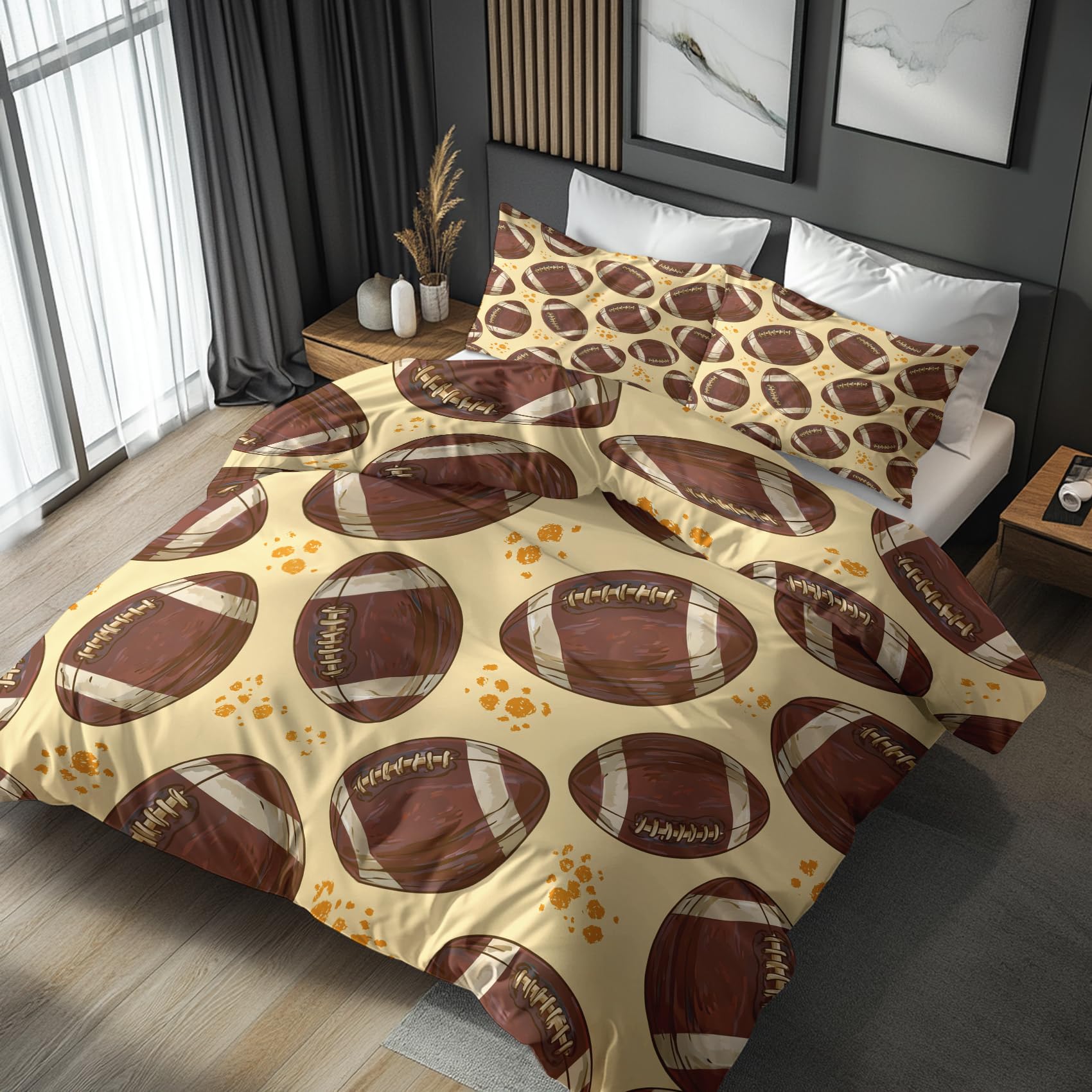 NOGAWA Rugby Super King Duvet Cover Sets, Decor, 260 x 220