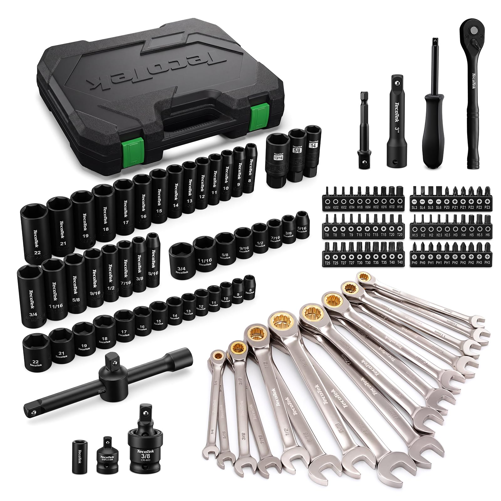 TecoTek Mechanics Tool Set - 132 Piece Drive Set -2 TecoTek Mechanics Tool Set - 132 Piece Drive Set -2