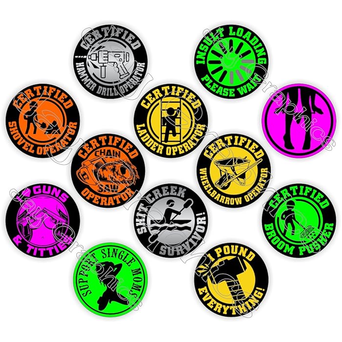 Buy 12Pack Funny Hard Hat Stickers Funniest Motorcycle Welding