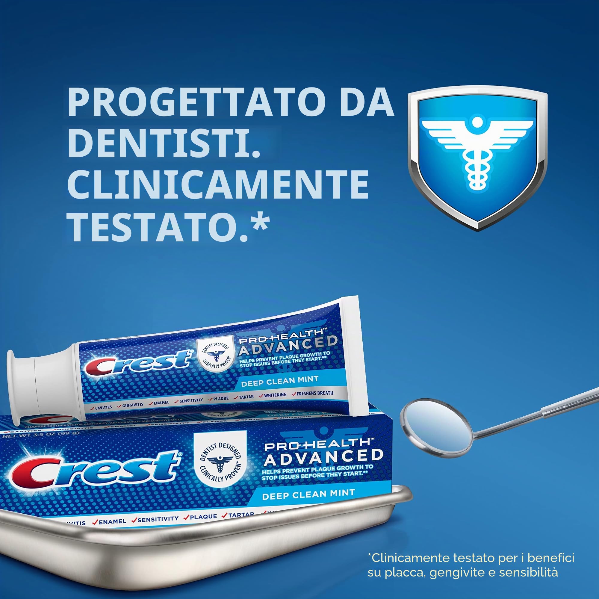 Crest Pro Health Advanced Deep Clean Toothpaste, Mint, 5.1 Oz/432 g, Pack of 3