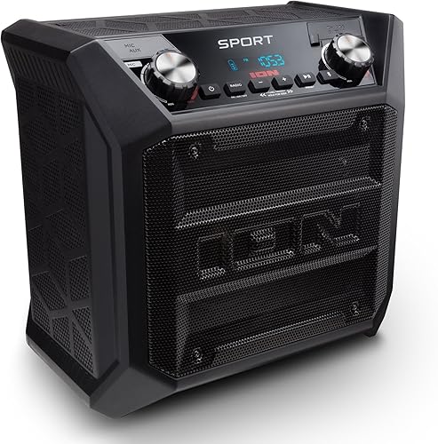 Ion Sport Lautsprecher mit wasserfestem Design  langlebigem Akku  Bluetooth-Streaming  USB-Anschluss zum Aufladen  50W