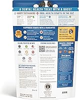 Vista 2 de Bernie's Charming Chompers - Masticables dentales diarios para perros de 50 a 100 libras. - 12 unidades - Limpia los dientes, refresca el aliento +