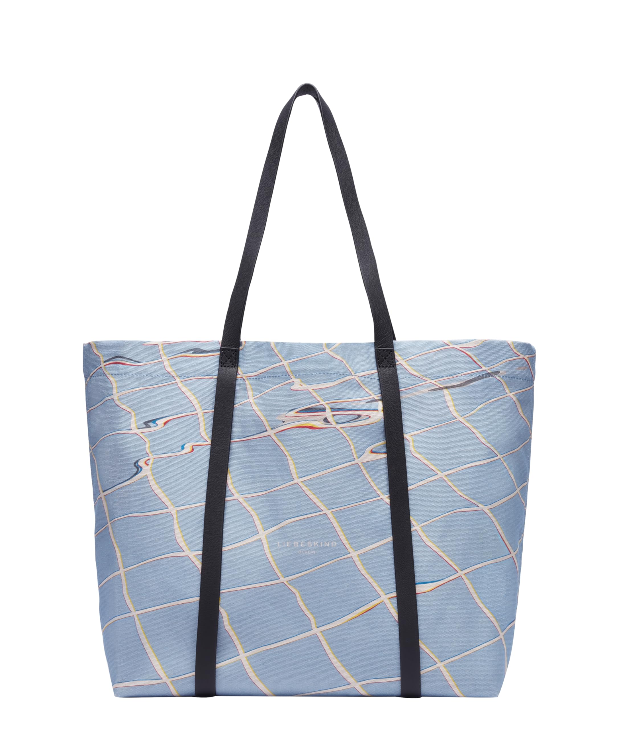 LIEBESKIND BERLIN shopper bag shoulder bag Aurora Pool Print Shopper Breath light blue