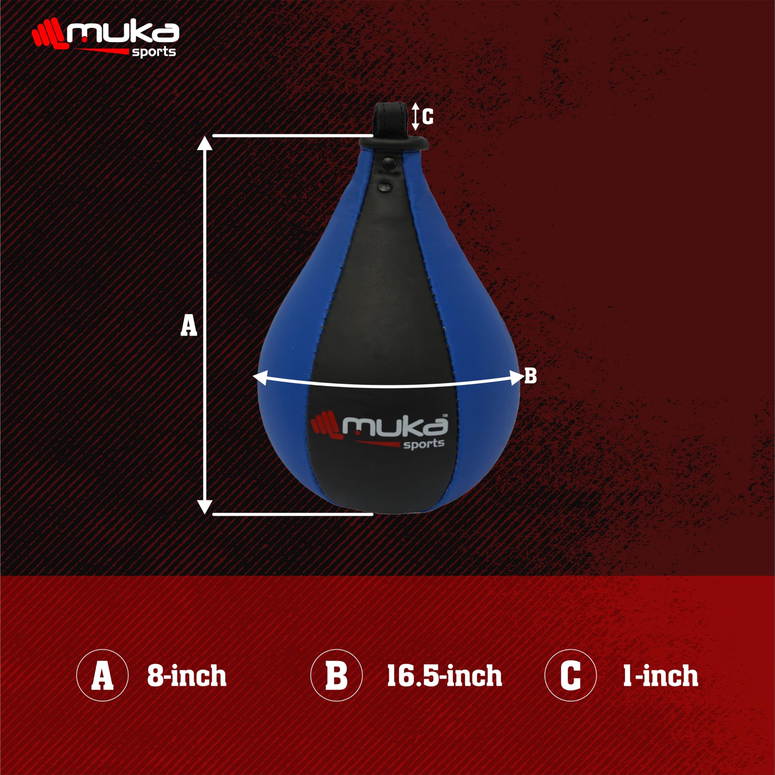 Muka Sports Kids Speed Ball Synthetic Leather MMA, Boxing, Muay Thai, Kickboxing Training Punching Bag for Boys & Girls Boxing Reflex Ball