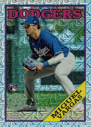 2023 Topps 1988 Silver Chrome Baseball #T88C-48 Miguel Vargas Rookie Card
