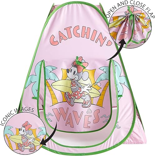 Miniatura 3 de Idea Nuova Disney Minnie Mouse - Tienda de campaña plegable para interiores y exteriores con protección UV para niños pequeños y niños, 28 pulgadas