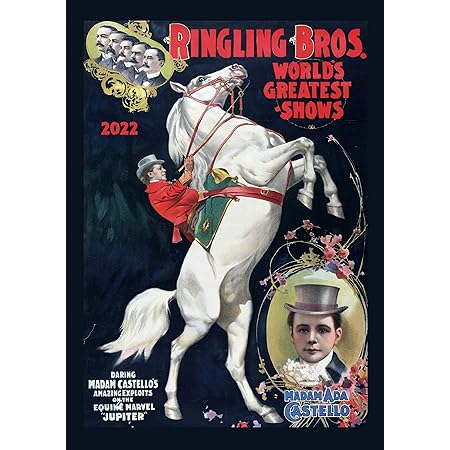 Ringling Calendar 2022 Amazon.com : 2022 Wall Calendar [12 Pages 8"X11"] Vintage Circus Horse  Riding Show Poster : Office Products