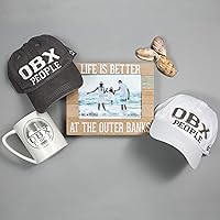 Vista 7 de Pavilion - OBX People - Taza de café gris y crema de 18 onzas