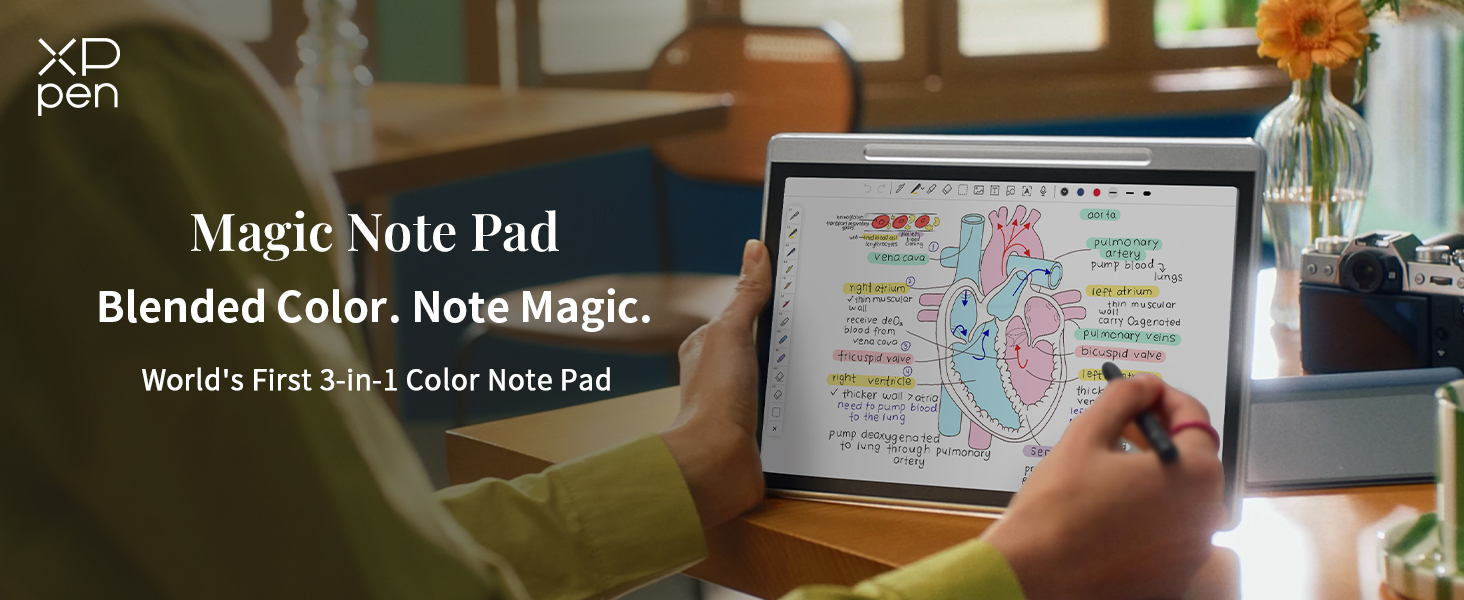Amazon.com : XPPen 3 in 1 Color Digital Notebook 10.95'' Paper