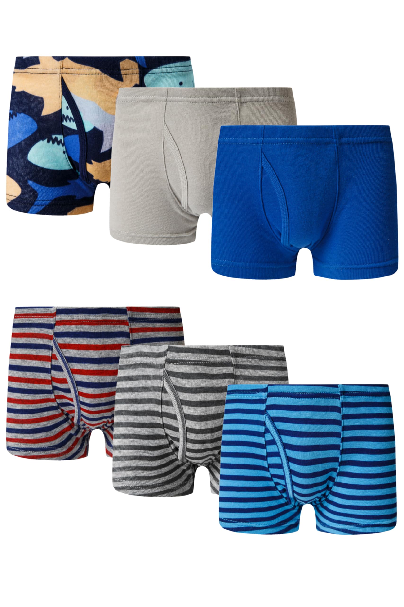 Little BoysCotton Boxer Brief Soft Underwear Multipack