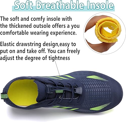 Miniatura 5 de Zapatos de agua ligeros y cómodos para hombres y mujeres, zapatos acuáticos de secado rápido, zapatos de playa al aire libre para buceo, caminar
