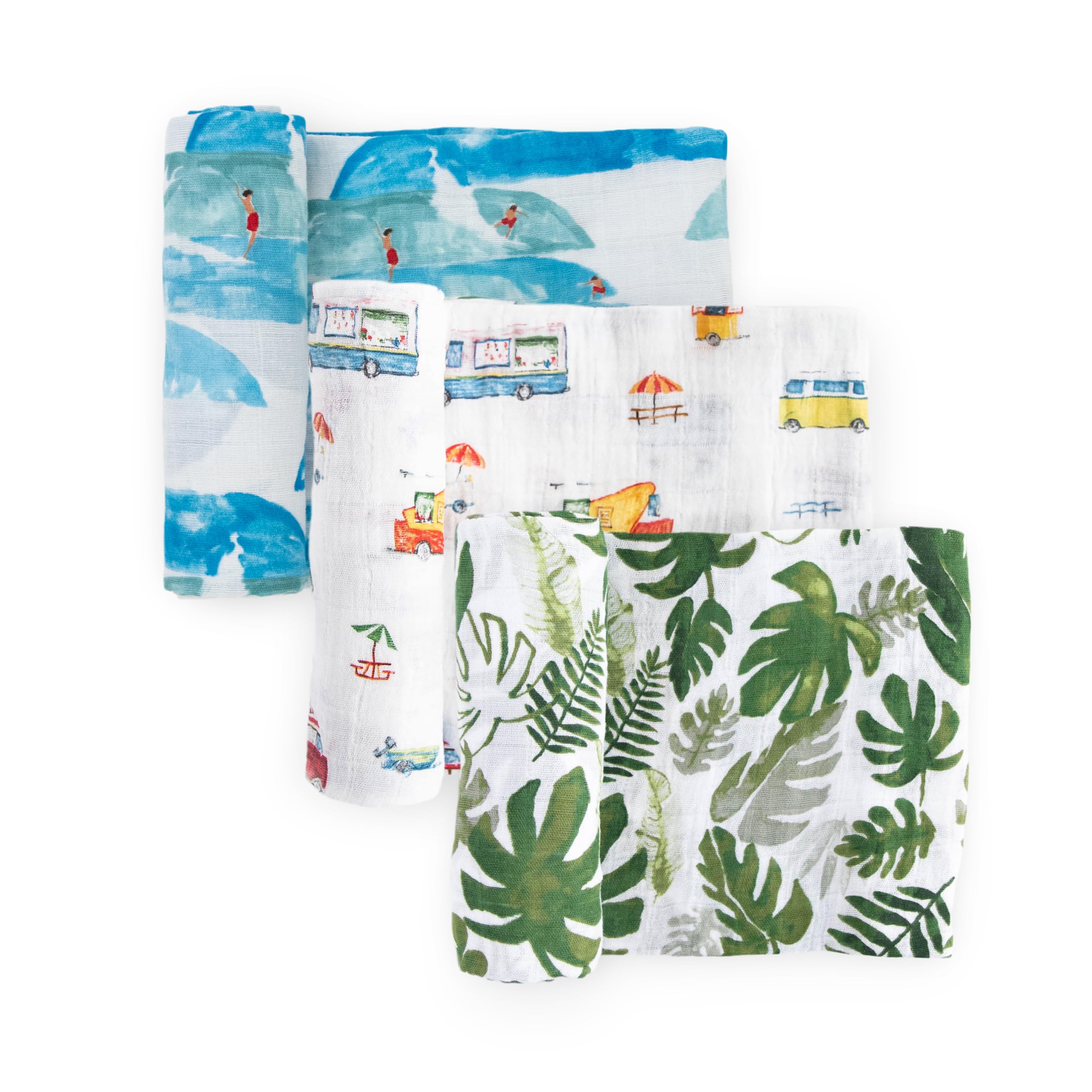 Little Unicorn Muslin Swaddle Blanket for Newborns & Infants | Soft & Breathable Fabric | Set of 3 Baby Blankets for Swaddling, Nursing, Shower Gifts