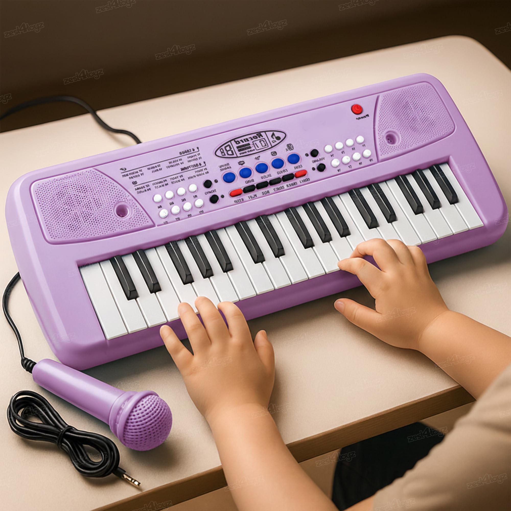 ピンクトイズ Buy Zest 4 Toyz 37 Key Piano Keyboard Toy with Power Option