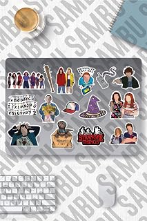Stranger Things Temalı Sticker Etiket Seti 1 - Laptop Notebook Telefon