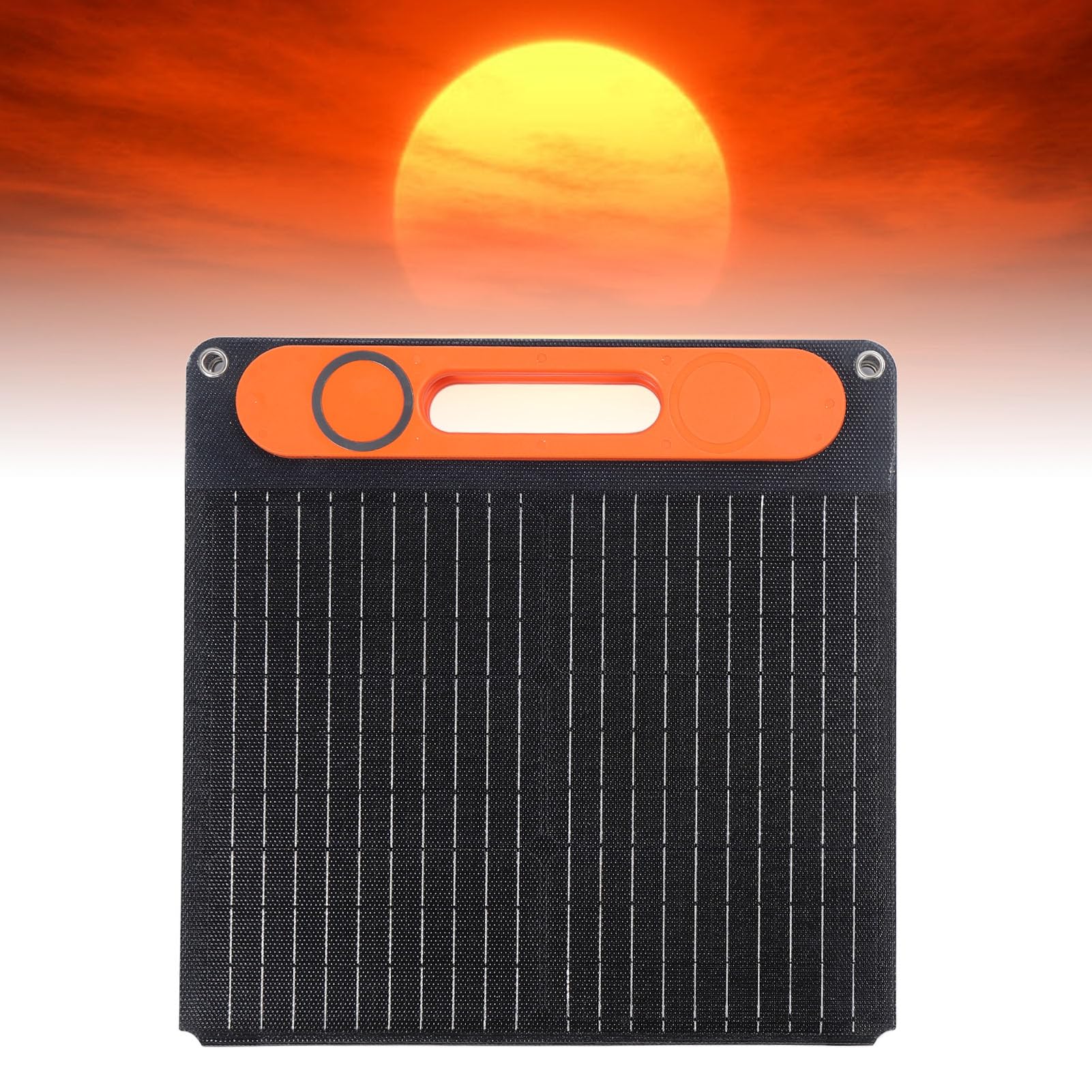 Pannello solare portatile da 80 W, caricatore solare monocristallino pieghevole da 80 W doppio USB 12 VDC per campeggio, kit pannello solare caricabatterie da auto pannello solare con clip a batteria