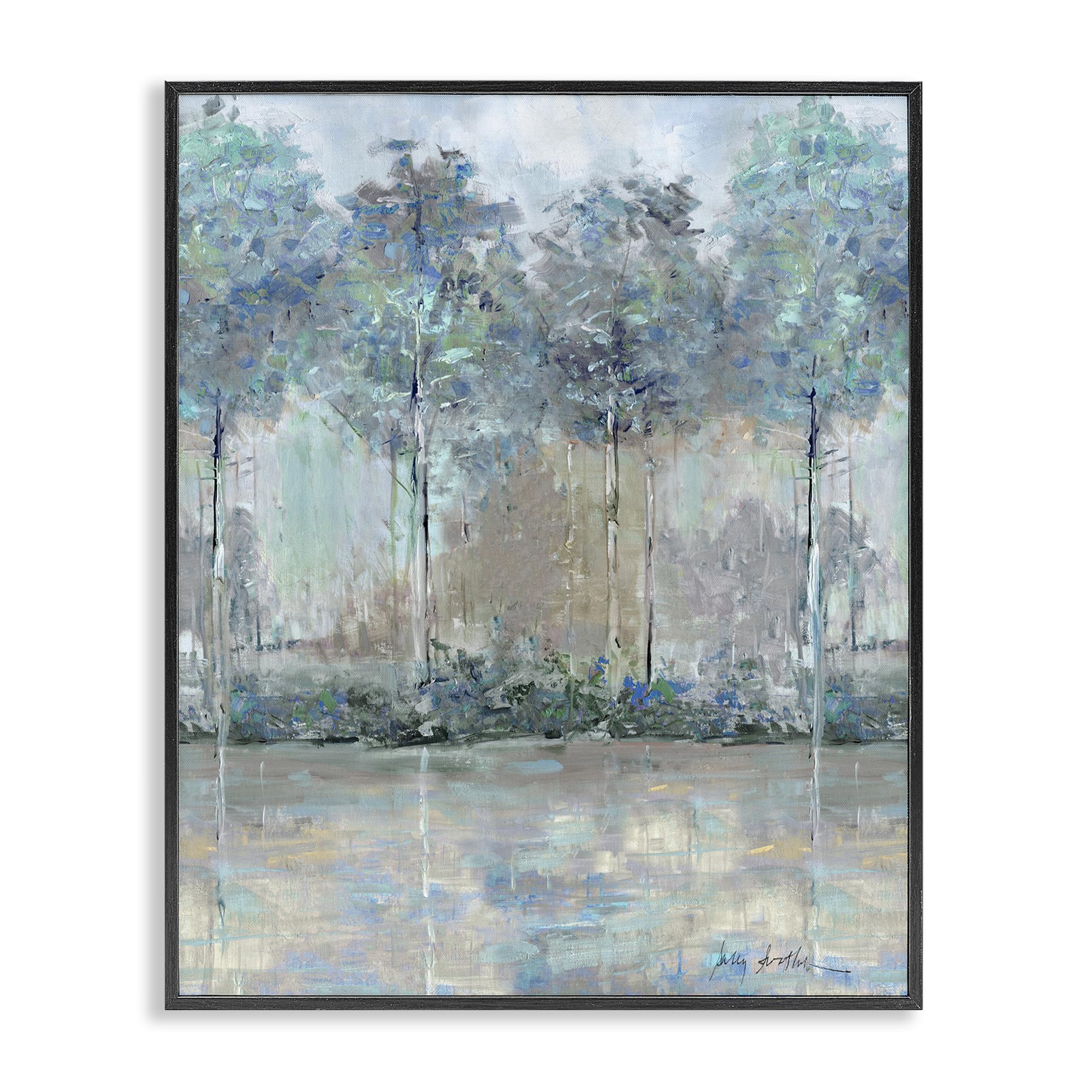 'Subdued Impression of Trees'| Framed Giclee Art