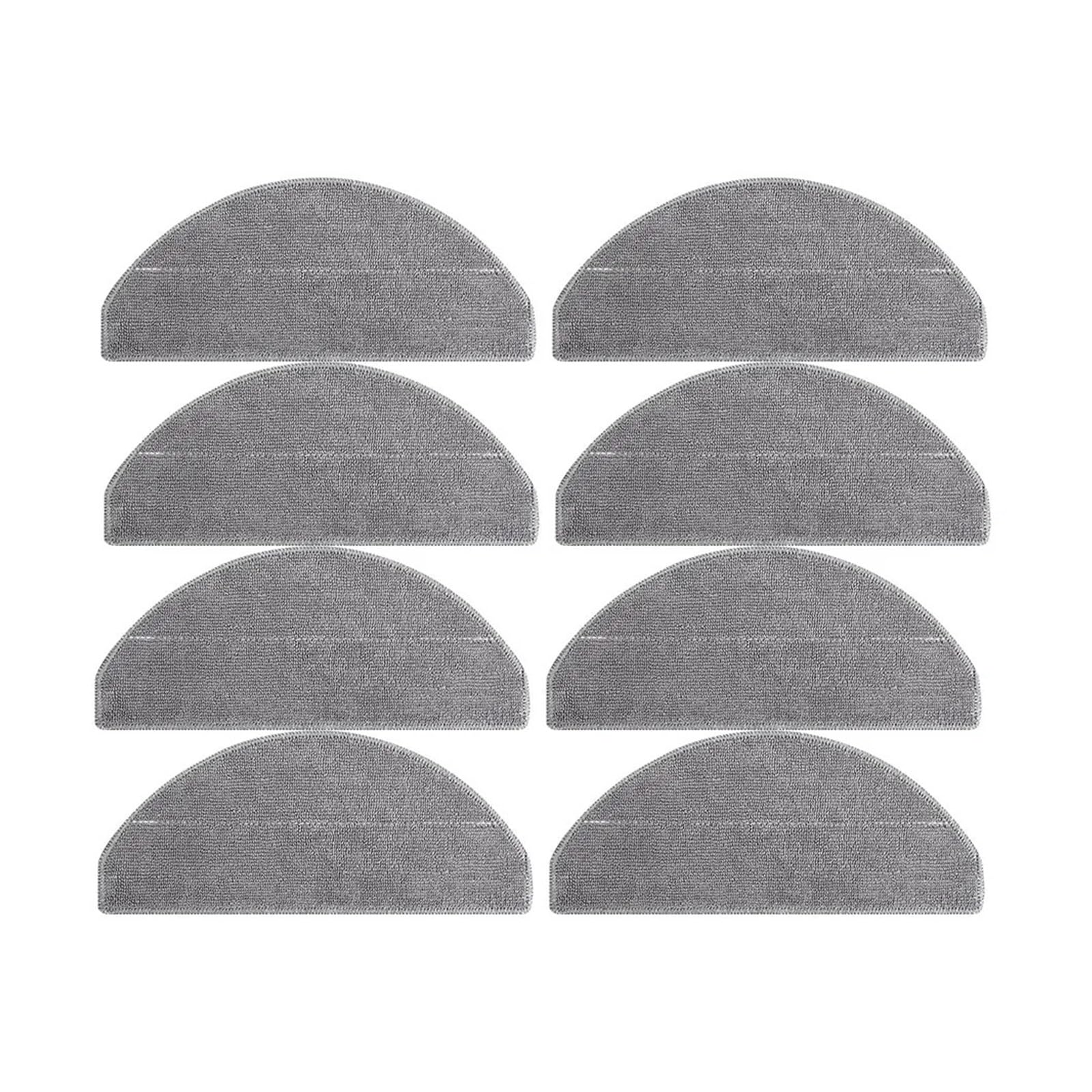 QWHSMHADE Compatible For Xiaomi，S20 E10 E12 D106 E10C B112 3C Plus C103 Robotic Vacuum，Compatible For Roborock，Q7 M5 Replacement Mopping Spare Parts Mop Cloth(8PCS)