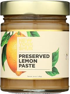 New York Shuk Preserved Lemon Paste, 10 oz - Clean Ingredients, No HFCS or Hydrogenated Fats, Ideal for Authentic Tagines & Marinades