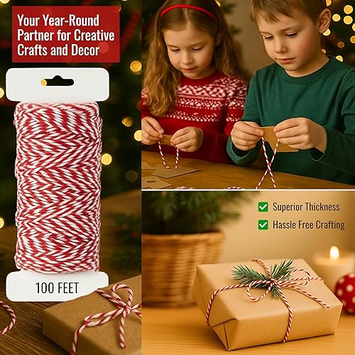 Miniatura 24 de Cordel de carnicero orgánico para cocinar y atrapar – Cuerda de cocina de algodón natural resistente de 0.047 in de 1000 pies – Cuerda apta