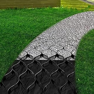 Gravel Ground Grid Stabilizer ，2" Depth Permeable Stabilization System Ground Grid ，Foldable Telescopic Gravel Stabilizer Grid,1800 lbs per sq ft Load (Size : 6x6m(20x20ft))