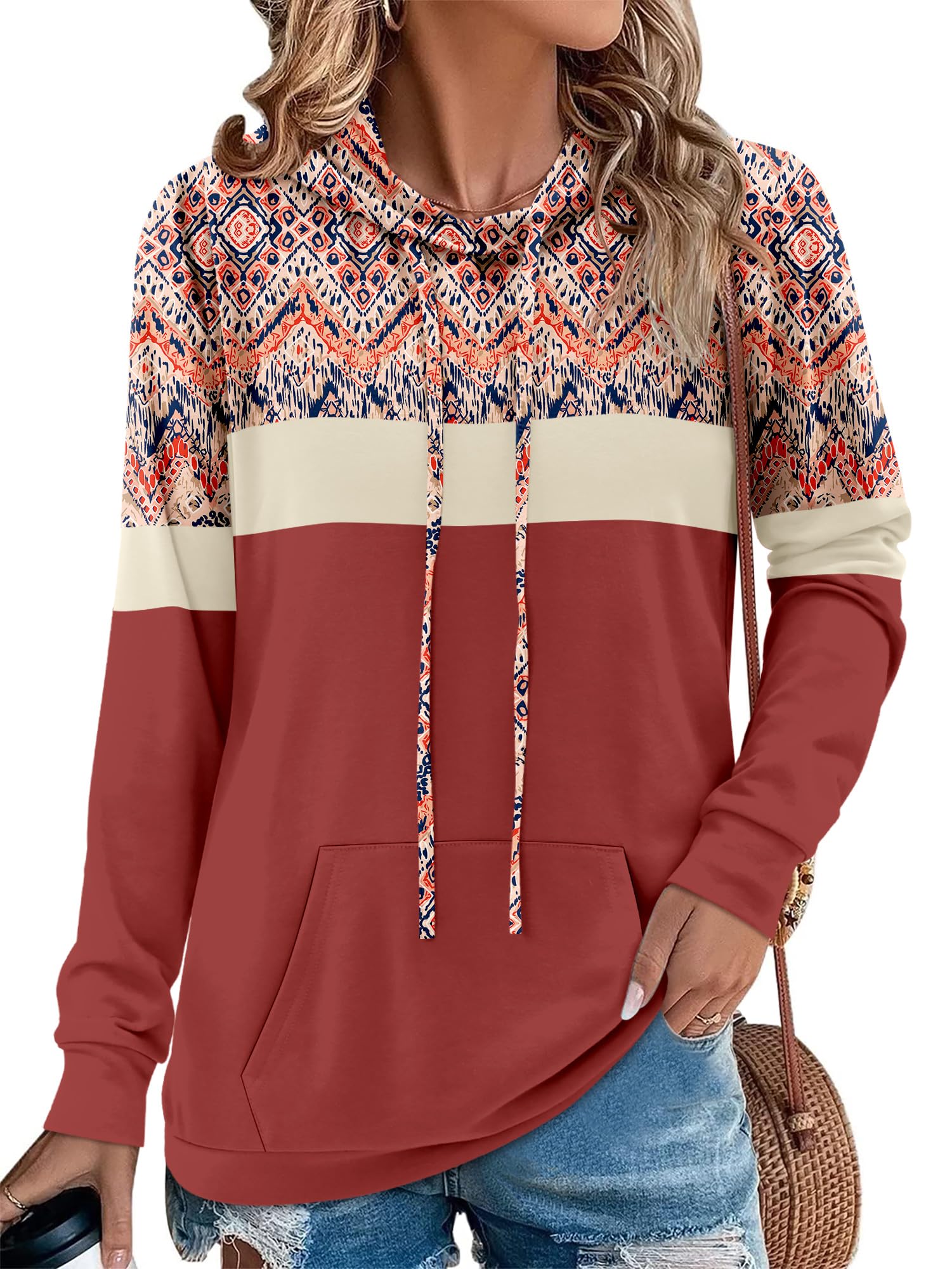 Angerella Long Sleeve Hoodies for Women Pullover Hooded Sweatshirts