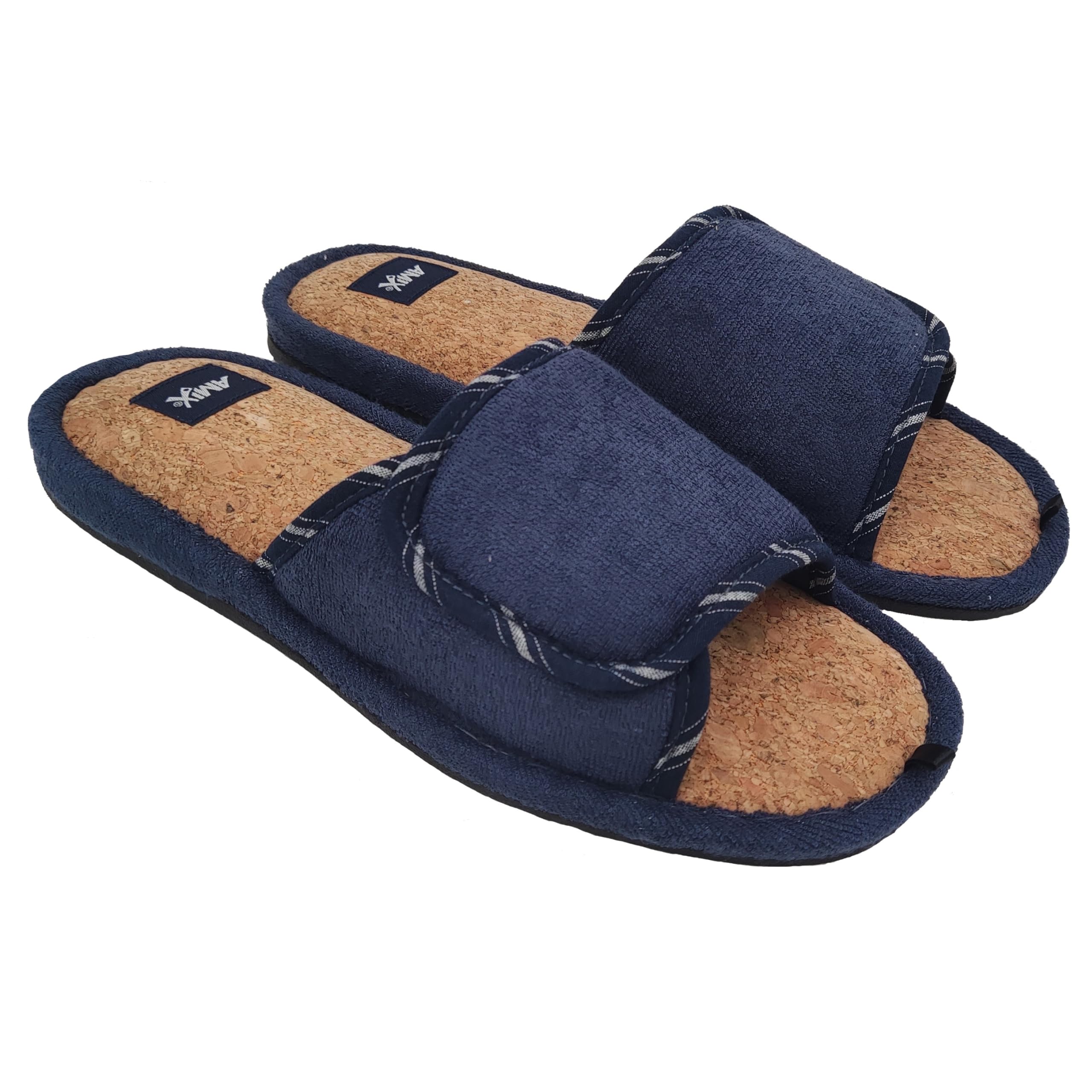 Amix Corcho Ciabatte in Sughero Uomo per Primavera Estate, Extra-Light e Antiscivolo, per Casa e Giardino