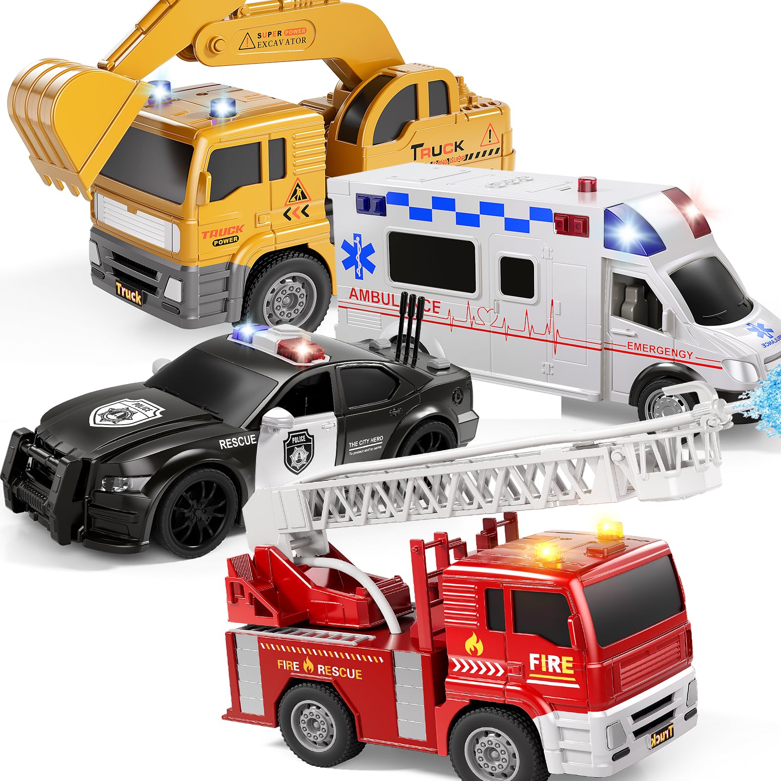 KIZONLY Emergency Vehicle Toys - ambulances | Mubboo