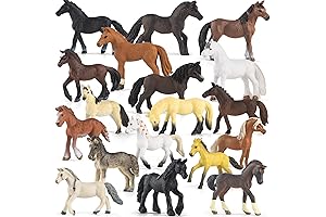 Delicate Plastic Horses for Kids Play