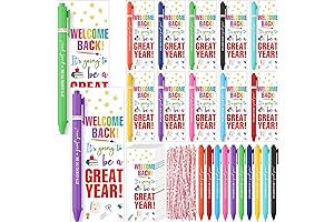 Welcome Back Teacher Gifts in Bulk with Pen and Greeting Card (100 Sets)