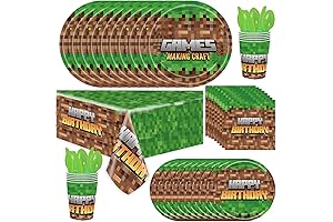 Charming Minecraft Tablecloth: Elevate Your Party Decor