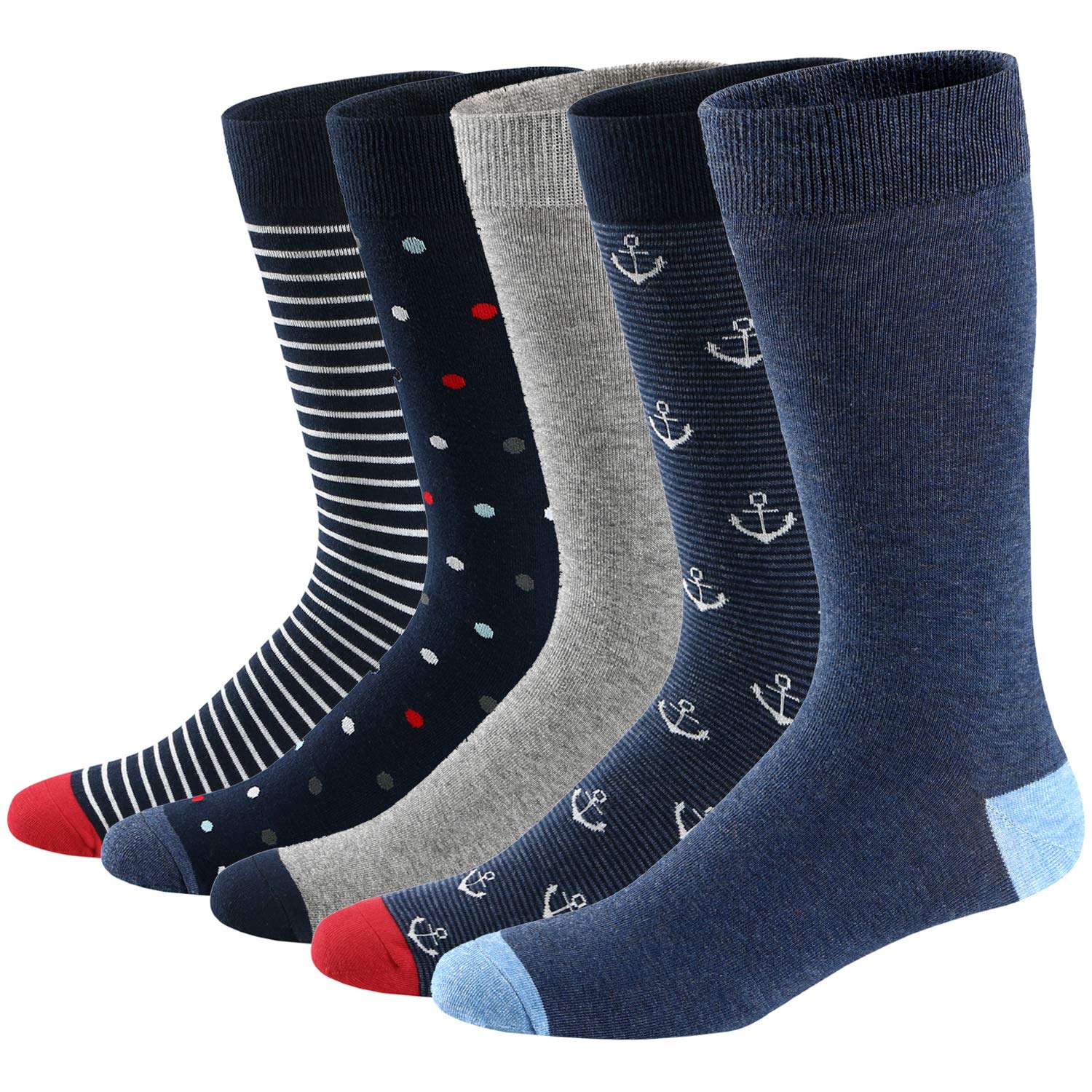 Calcetines Estampados Hombre Casuales Divertidos Calcetines altos de Colores con Algodón Fino