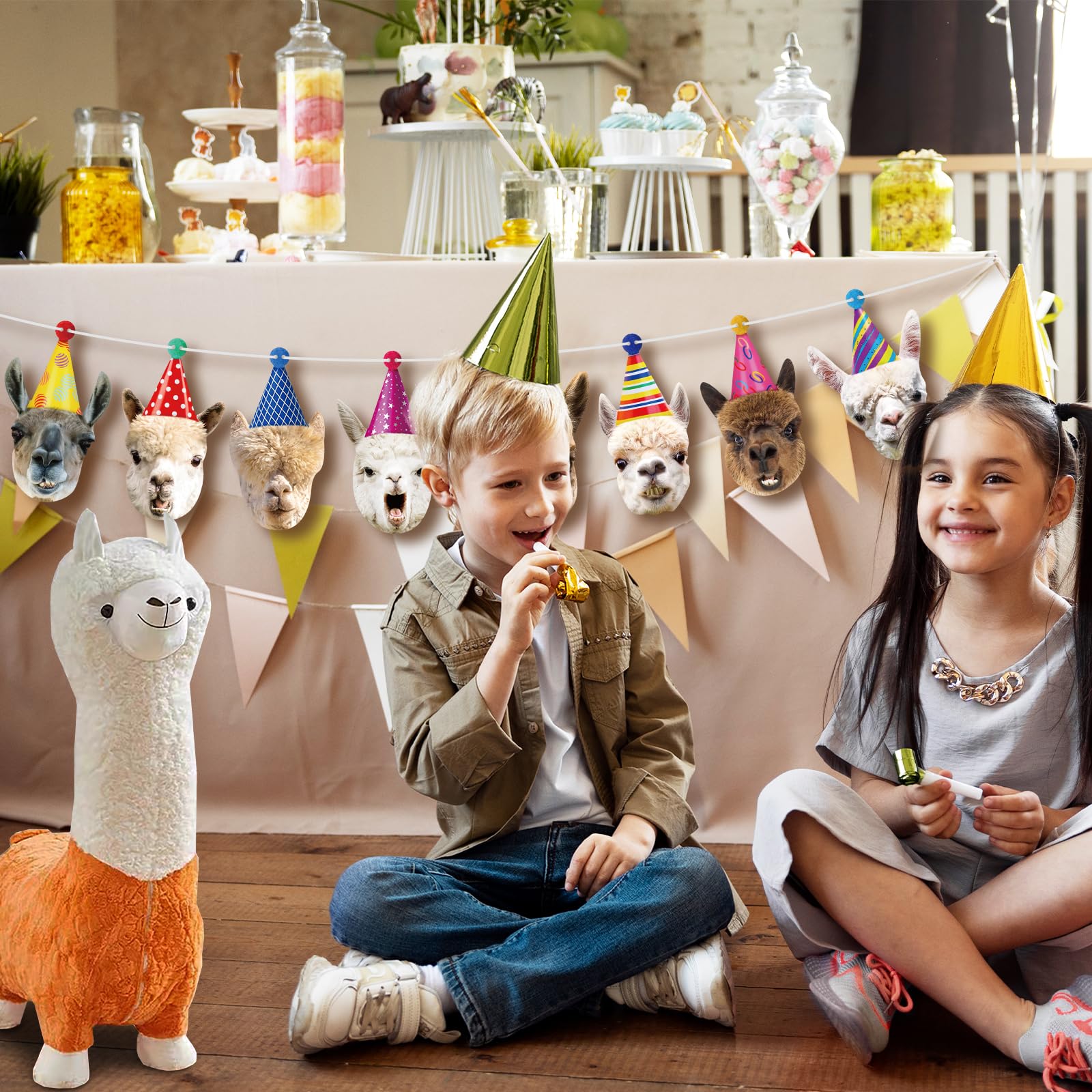 qingmeng Happy Birthday Girlande Banner, Bunte Geburtstag Boho Leinen Deko Dekoration Drieck Flagge Wimpelkette für Geburtstag Geburtstagsfeier Erwachsene, Kinder, Mädchen, Junge,Babydusche
