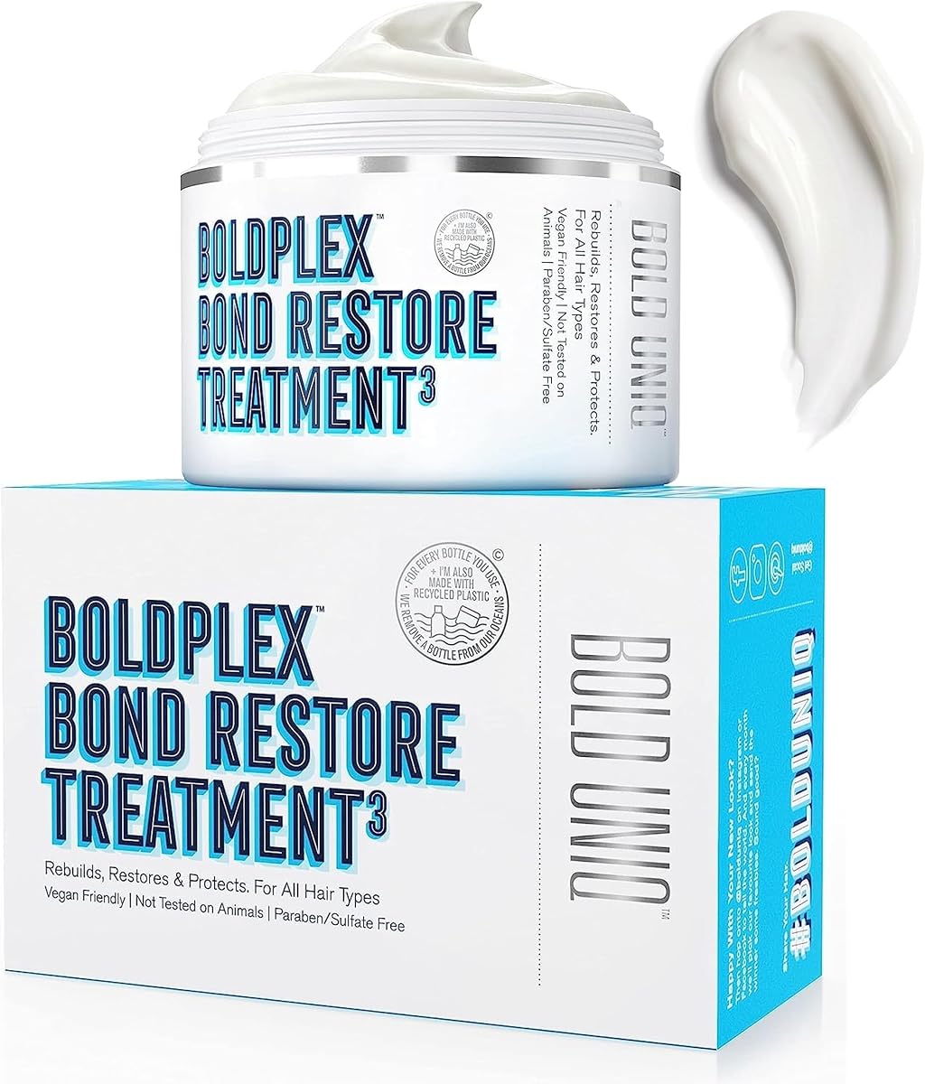 BoldPlex Hair Mask, Deep Conditioning For Dry, Damaged Hair, Mascarilla Para El Cabello, Repairs and Nourishes Curly, Bleached, or Frizzy Hair, Deep Conditioner - 6.76 Fl Oz