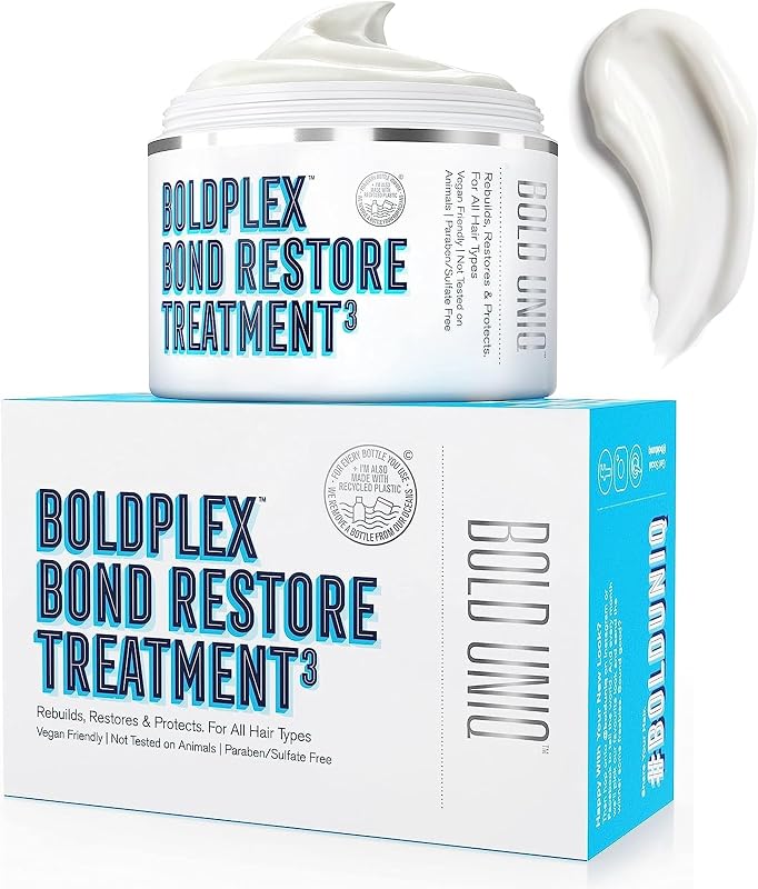 BoldPlex Hair Mask, Deep Conditioning For Dry, Damaged Hair, Mascarilla Para El Cabello, Repairs and Nourishes Curly, Bleached, or Frizzy Hair, Deep Conditioner - 6.76 Fl Oz