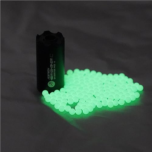 Miniatura 4 de ACETECH Airsoft Pistol/Riffle Tracer Unit Brighter C 0.551 in CCW Rosca negativa con adaptador M14 a M11+ Resplandor en el verde oscuro/Gel BB LED